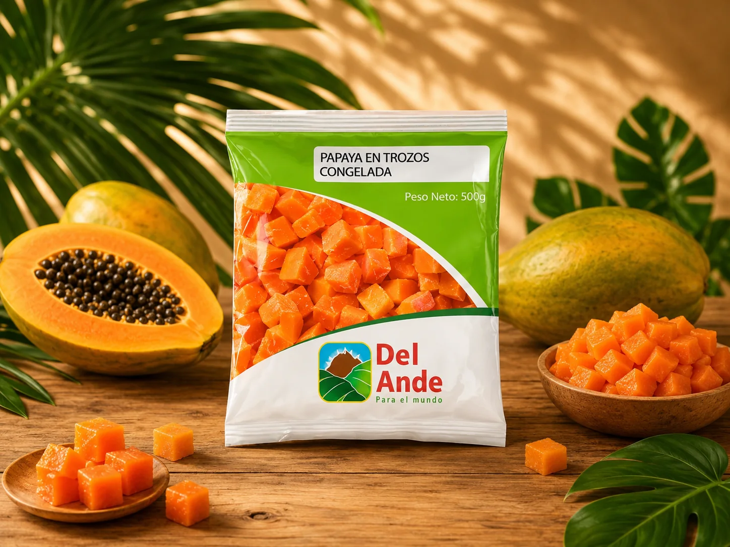 Papaya en Trozos Congelada